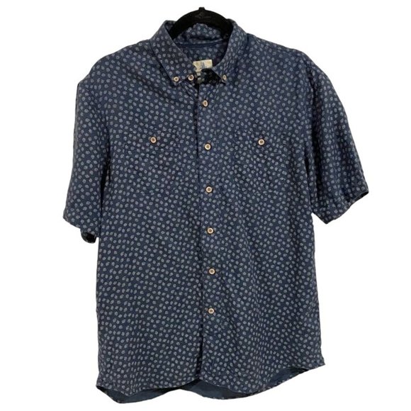 Johnnie-O Hangin Out Dixon Button-Down Paisley Print Shirt in Wake Men's Size M - Picture 1 of 8